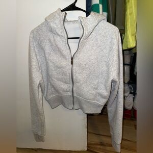 Lululemon Athletica Gray Cropped Hoodie